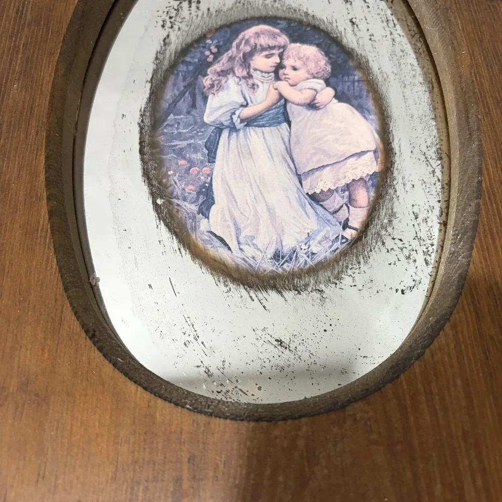 Vintage wooden framed Mirror picture 15